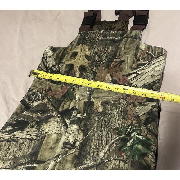 Red Head Camo Insulated Silent-Hide Thermolite Bib Overalls Boys Youth Large - Picture 11 of 11